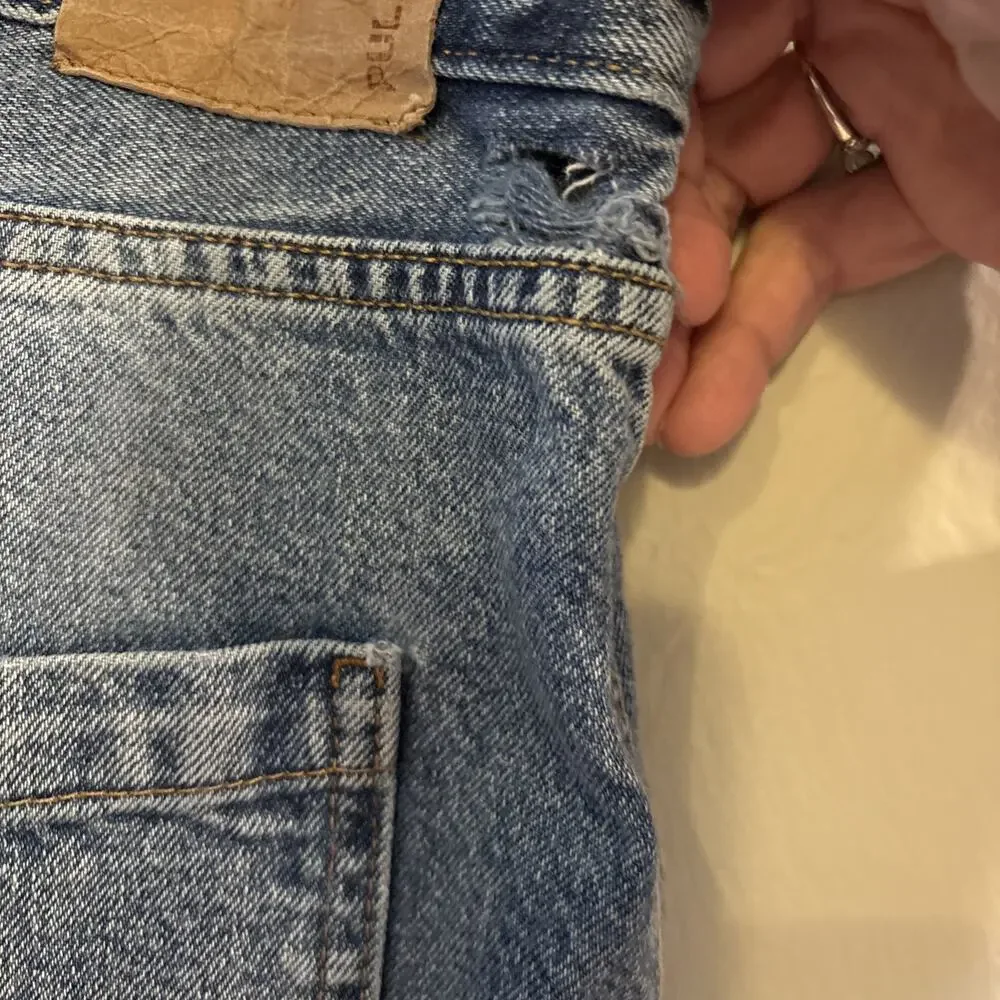Pull&Bear Wide‎ Leg High Rise Jeans Size 10 Boho Lived in Baggy 36x30 Streetwear